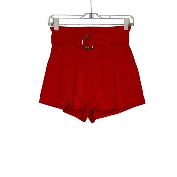Revolve Superdown red belted shorts size XS - Picture 9 of 10